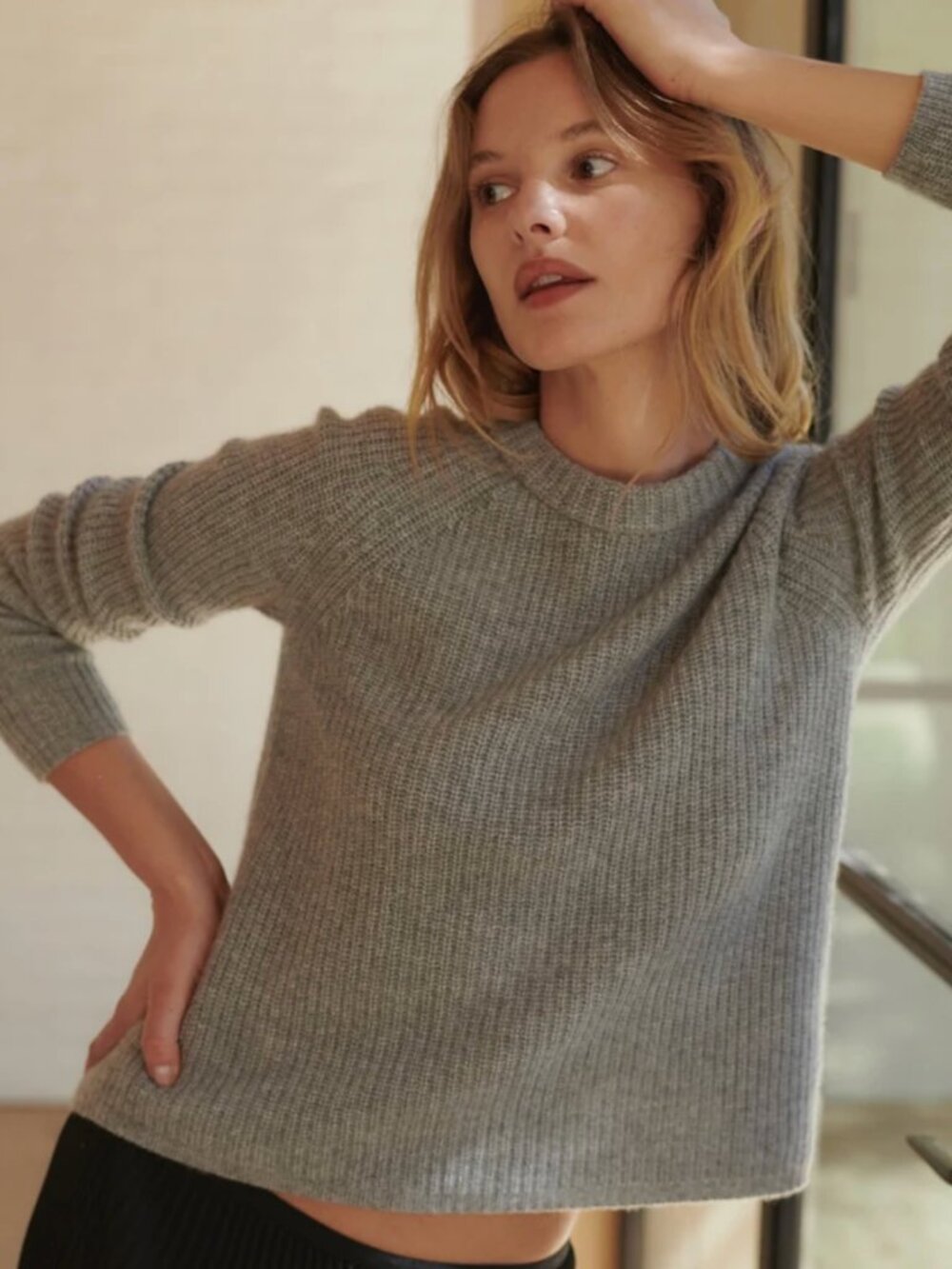 Jenni Kayne Cashmere Fisherman Grey
